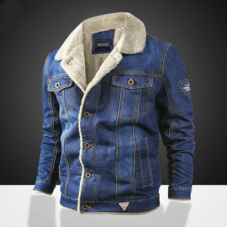 Jeansjacke mit Kunstpelz gefüttert