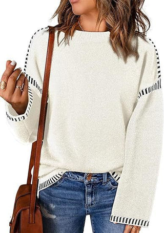 Solid women's sweater for autumn &amp; winter