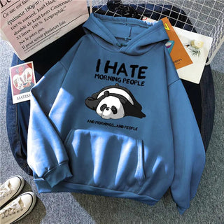 Kapuzenpullover für Sie und Ihn, I hate morning people Unisex Hoodie