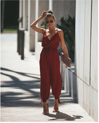 Roter Sommer Jumpsuit, jetzt bestellen bei Darkonia.de