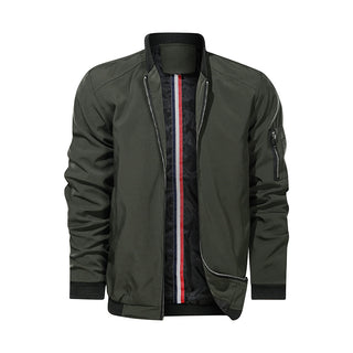 Army Grüne Männer Freizeit Bomber Jacke für Frühling & Herbst, jetzt bestellen bei Darkonia.de
