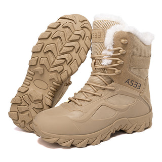 Lined high non-slip snow boots for men