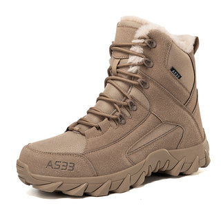 Lined high non-slip snow boots for men