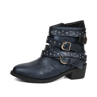 PU Damen Stiefel mit stylischen Nieten