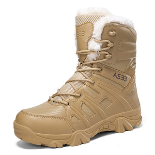 Lined high non-slip snow boots for men