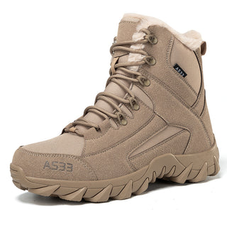 Lined high non-slip snow boots for men