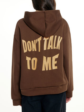 "Don't Talk to me" Casual Damen Hoodie mit Kapuze