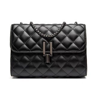 Schwarze Frauen Messenger Handtasche, jetzt bestellen bei Darkonia.de