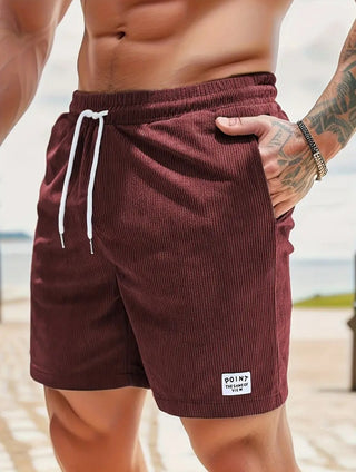 Einfache Männer Sport Cord Shorts