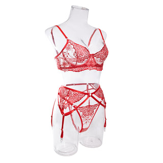 3-Teilige Frauen Dessous Unterwäsche Set