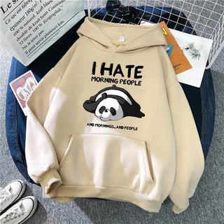 Kapuzenpullover für Sie und Ihn, I hate morning people Unisex Hoodie