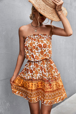 Women printed floral summer dress