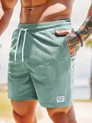 Einfache Männer Sport Cord Shorts