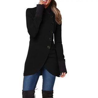 Damen Jacke mit langen Ärmeln und knöpfen seitlich Damen Jacke