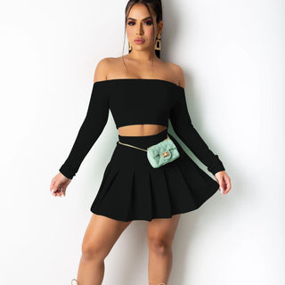 2-Piece Sexy Fashion Top + Skirt Set