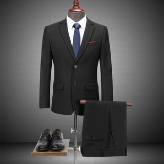 2-piece men's casual business suit set (without shoes)