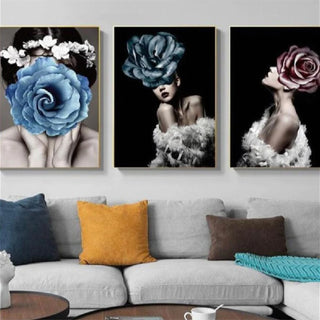 Living room canvas picture – spray paint art with a modern look