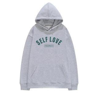 Damen Hoodie mit Kapuze, Selflove yourself Damen Hoodie