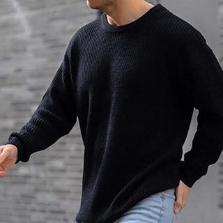 Mode Herren Pullover mit Rund hals, Strickpullover Herren Pullover