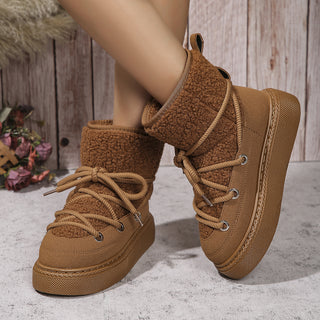 Flat Fashionable Warm Winter Boots