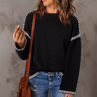 Solid women's sweater for autumn &amp; winter