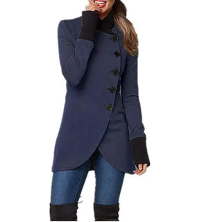 Damen Jacke mit langen Ärmeln und knöpfen seitlich Damen Jacke