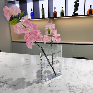 Acrylic Book Vase – Modern Flower Decoration for Your Living Room