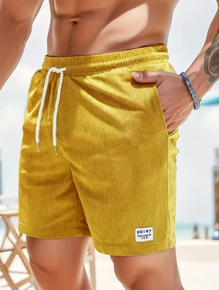 Einfache Männer Sport Cord Shorts