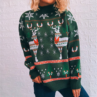 Christmas Rentier Damen Sweatshirt Pullover für schöne Festtage