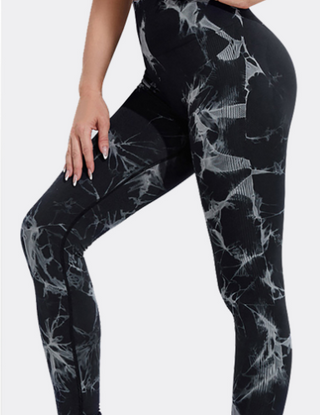 Seamless Tie Dye Leggings for Women Push Up Sports Leggings