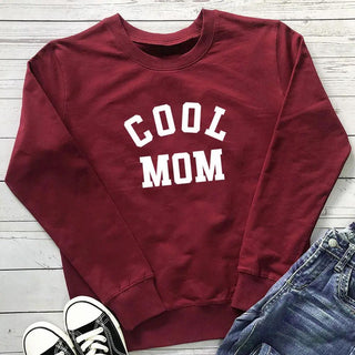 "Cool MOM" Langarmpullover, Sweatshirt Damen Pullover Darkonia.de